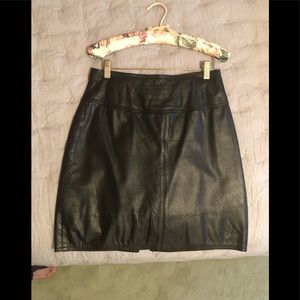 Black Leather Skirt